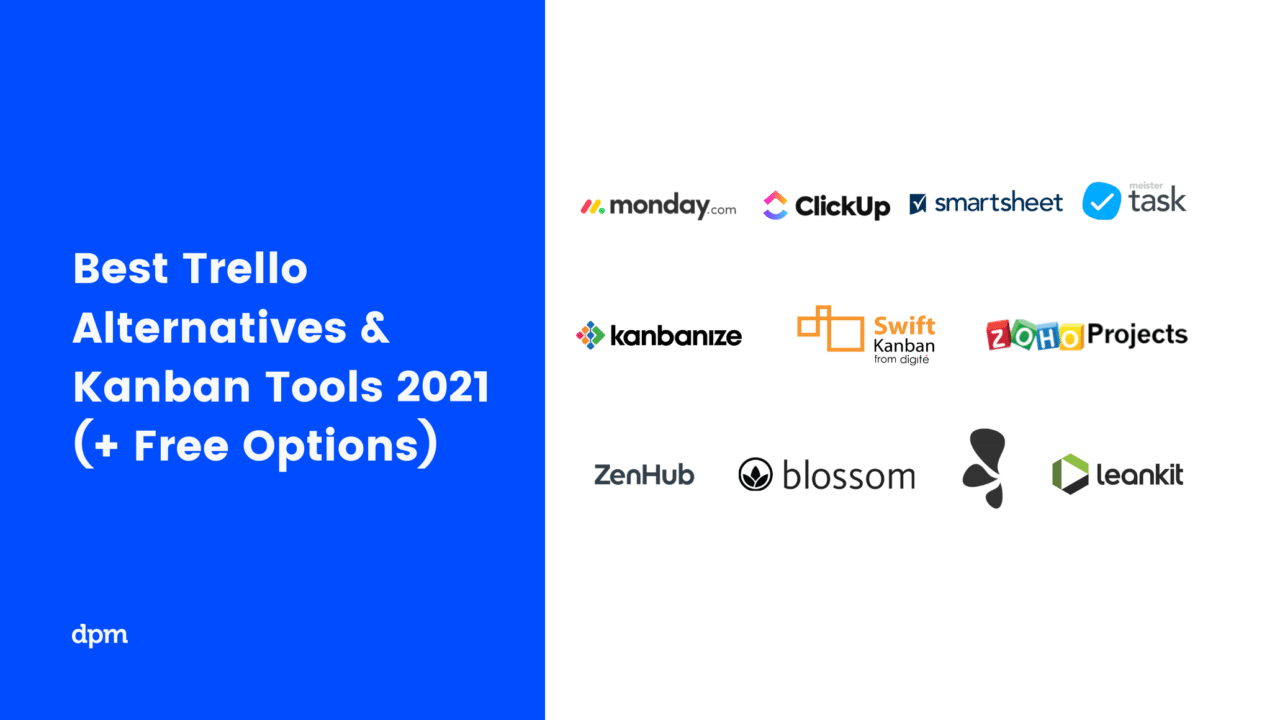 Best Trello Alternatives &amp; Kanban Tools 2021 Featured Image