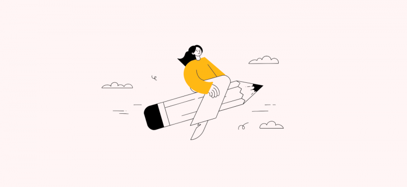 illustration of a project manager flying on a pencil for what is the purpose of a project kickoff meeting
