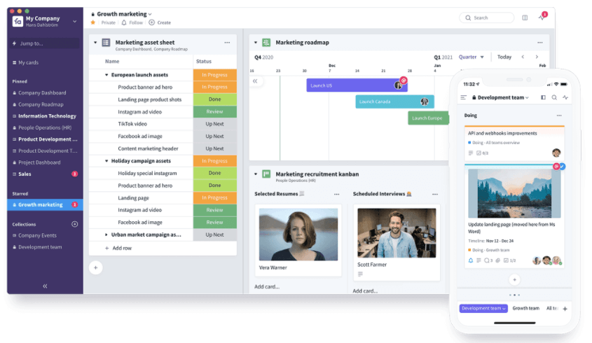 Favro screenshot - 15 Best Task Management Software For Teams In 2021