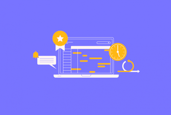 best gantt chart software on an illustrated desktop screen