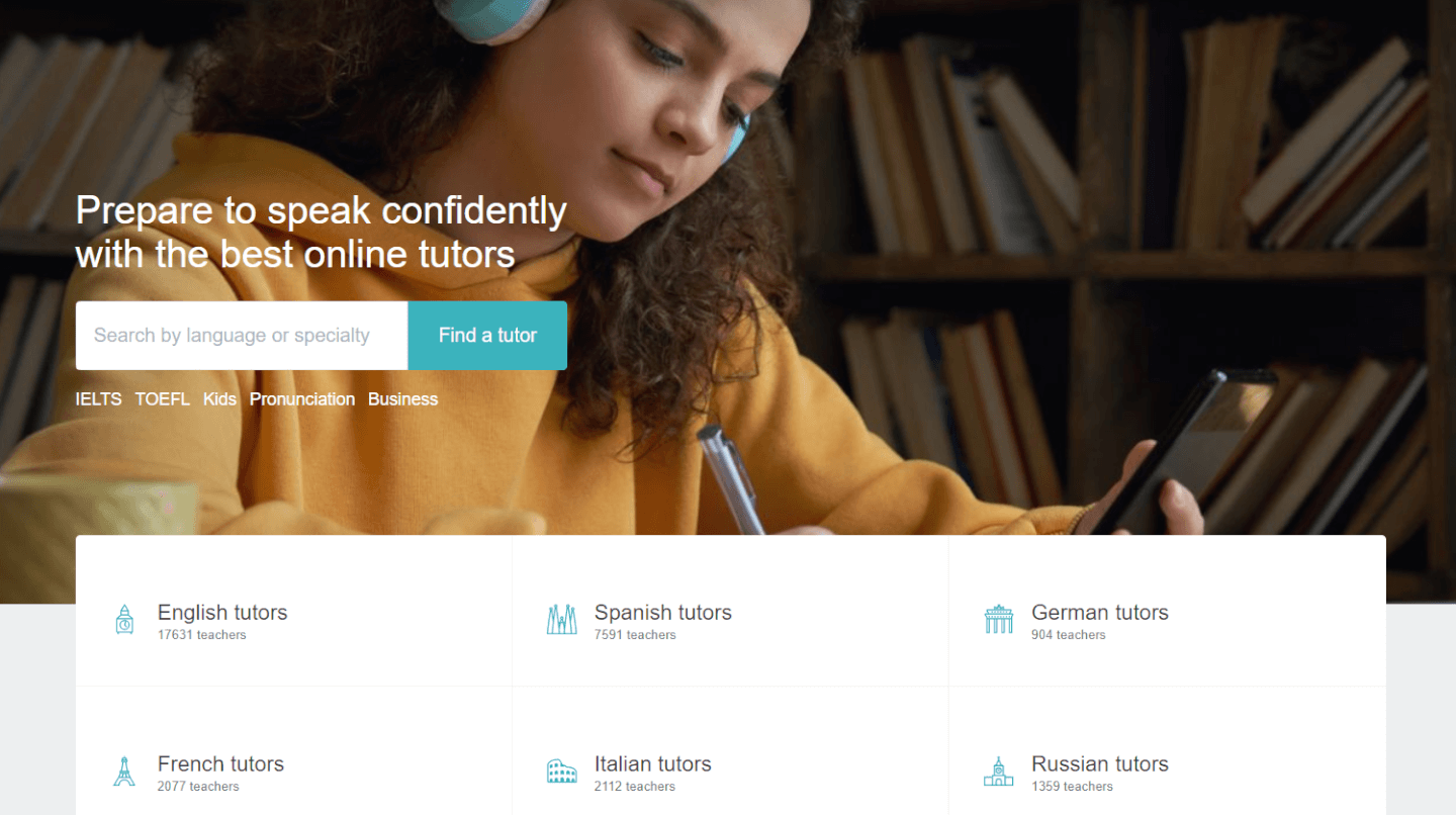 Image of online language tutors