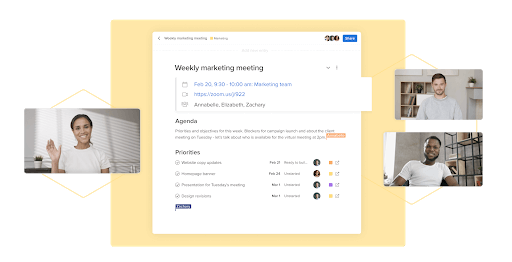 Hive Note Collaborative Meeting Screenshot