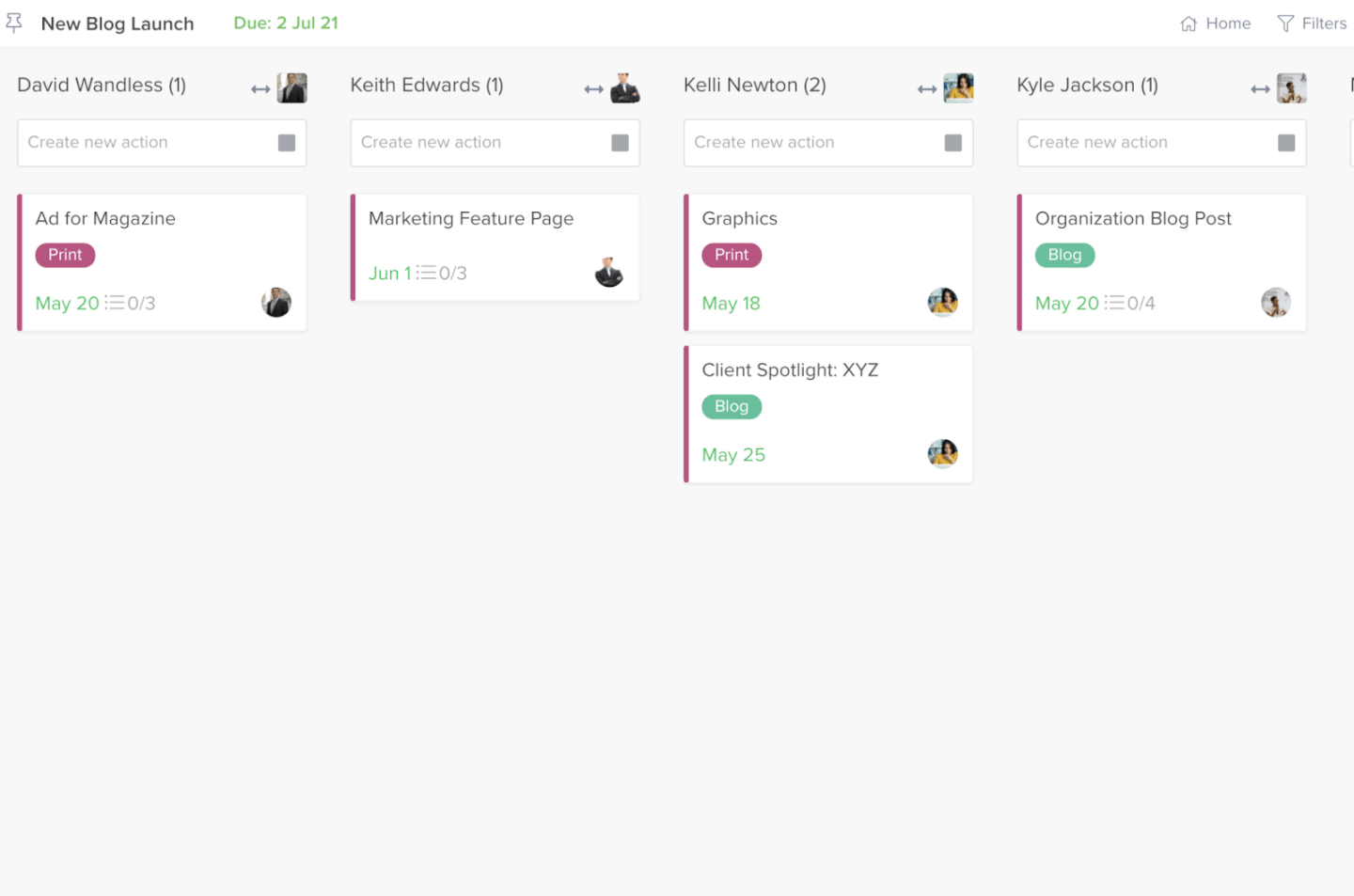 Hive Project Management Layout Options Screenshot 2
