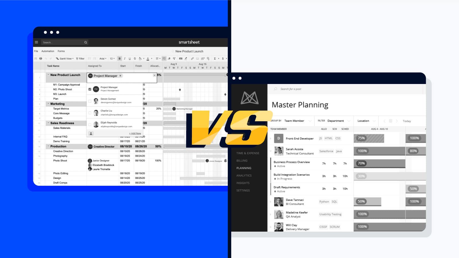 Smartsheet VS Mavenlink Intro Graphic