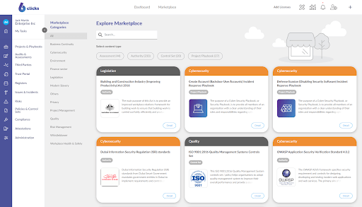6clicks Marketplace Of Content Screenshot