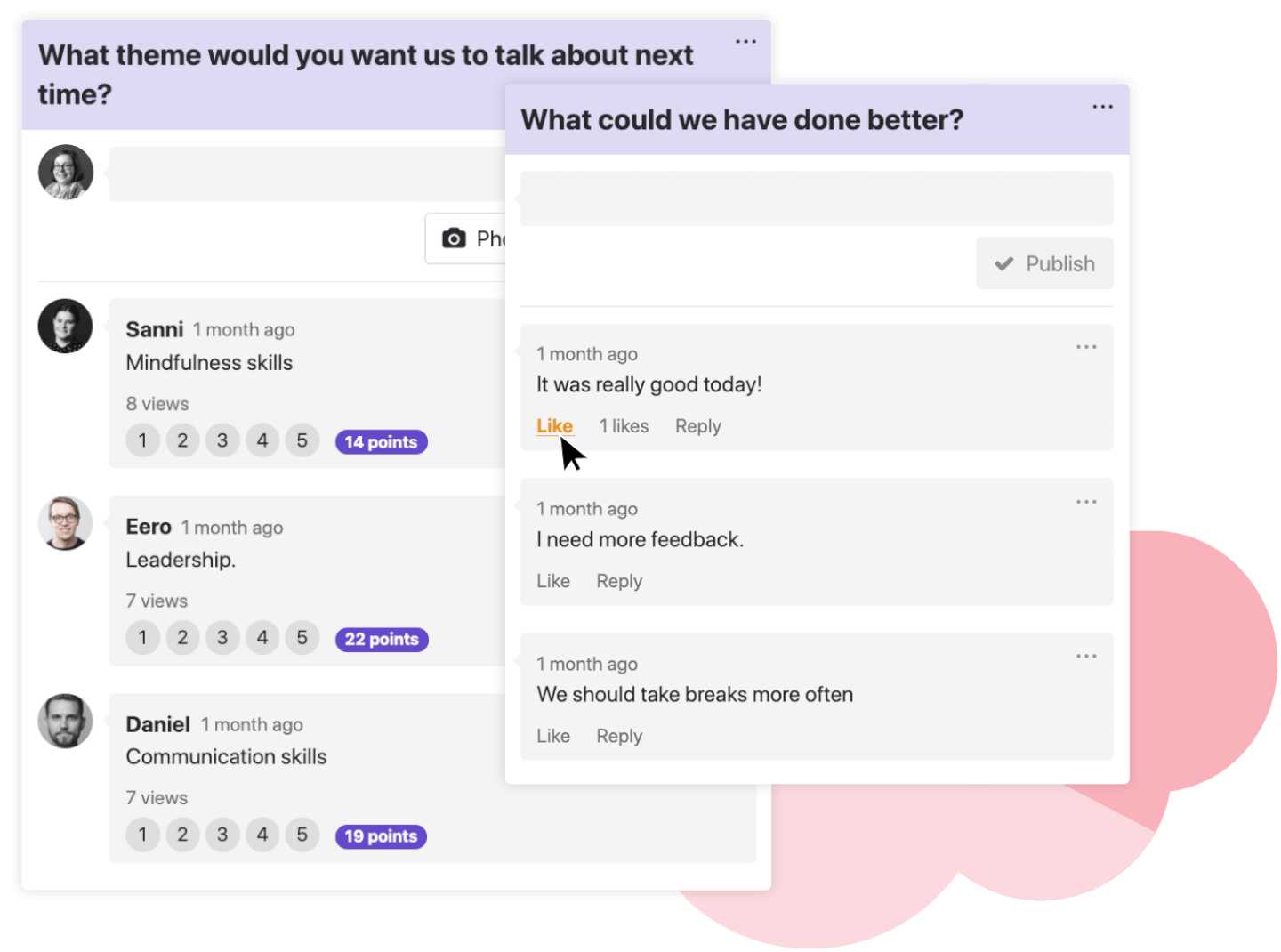 Howspace Vote Screenshot