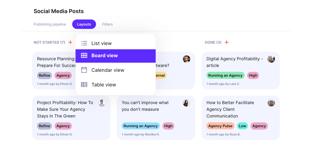 Productive.io Project Management Screenshot