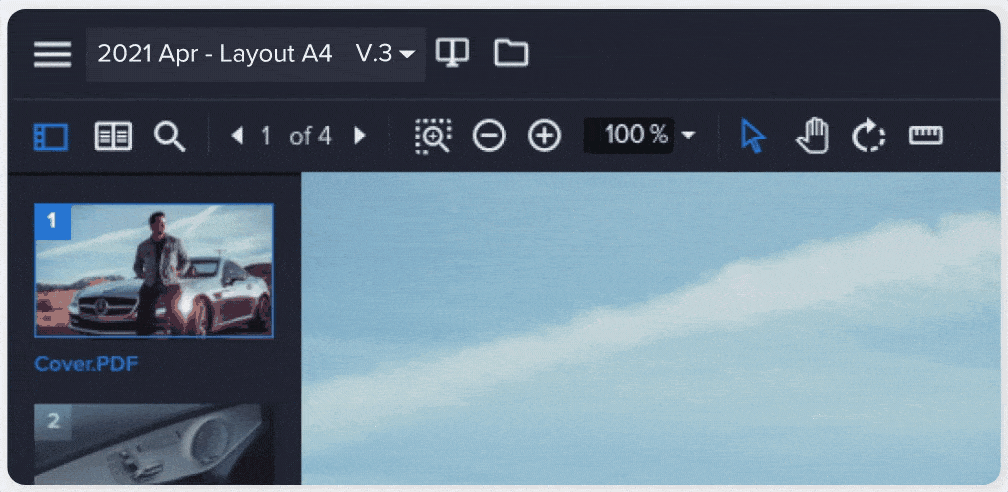 Ziflow Simplified Version Management GIF