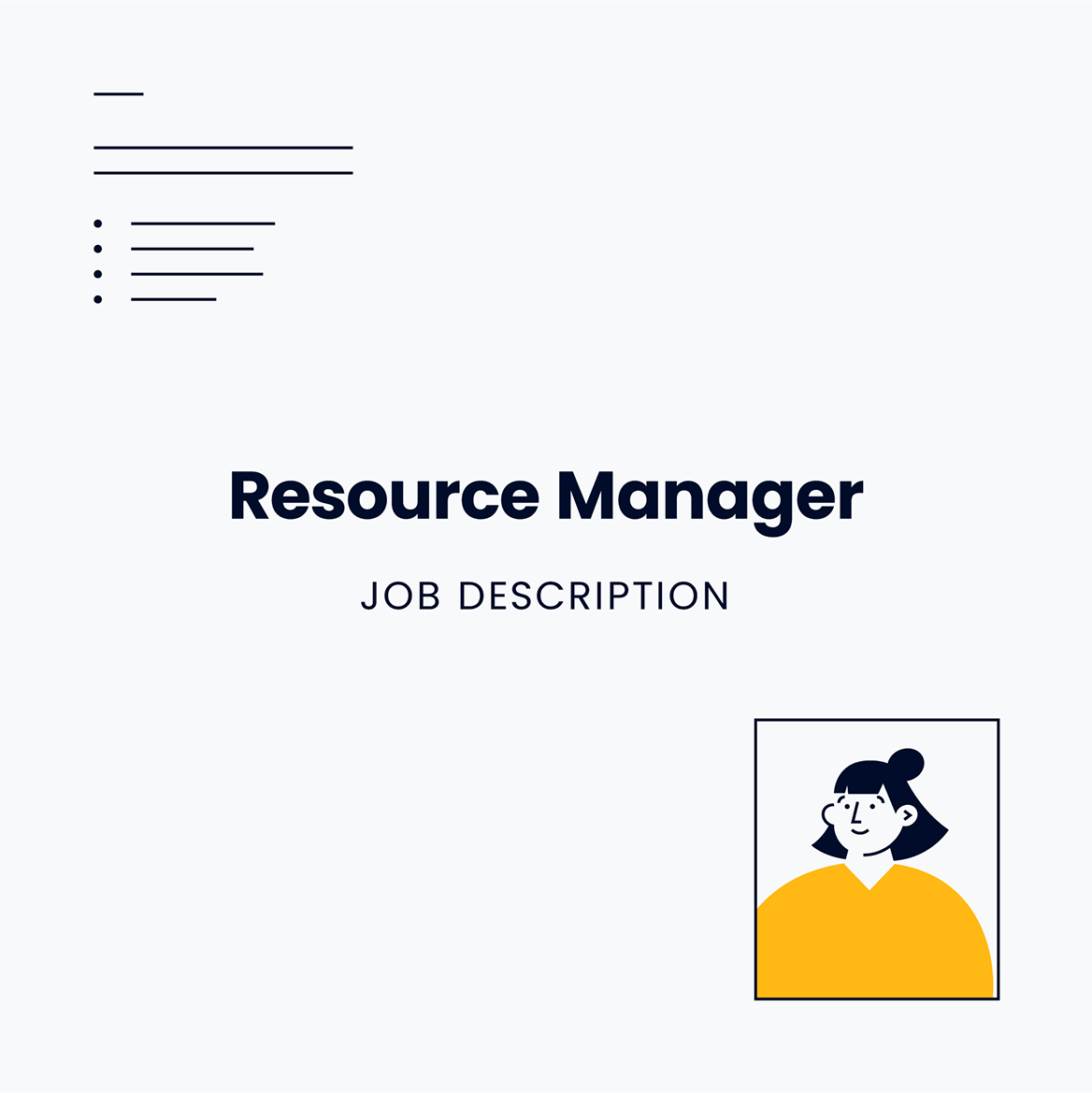 Templates – Job Description-Resource Manager