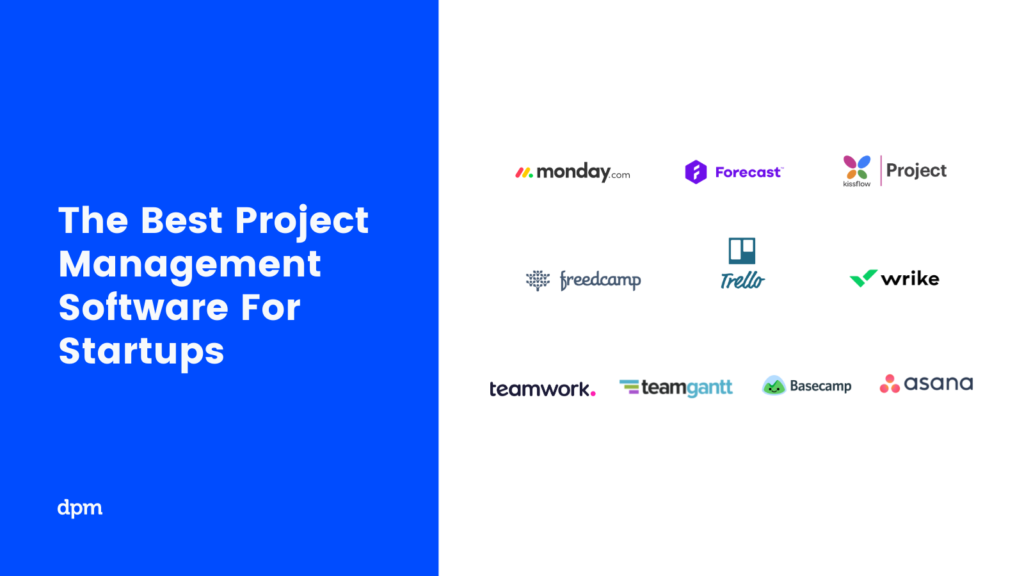 project management software for startups logos list