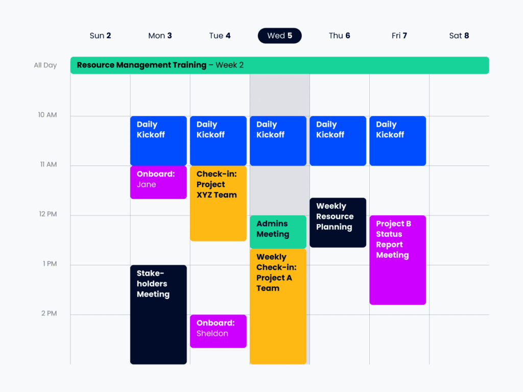 pm calendar graphic