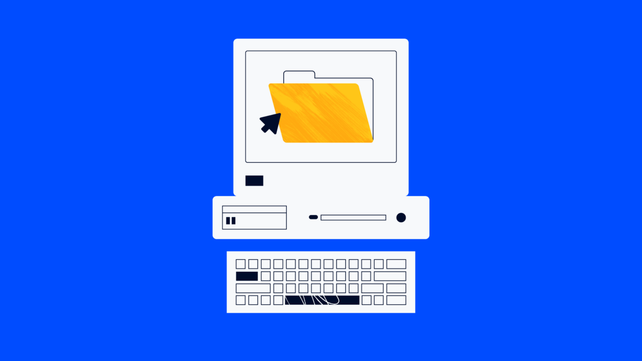 illustration of a file folder on a screen for what is a digital project