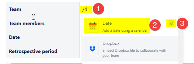 confluence shortcuts screenshot