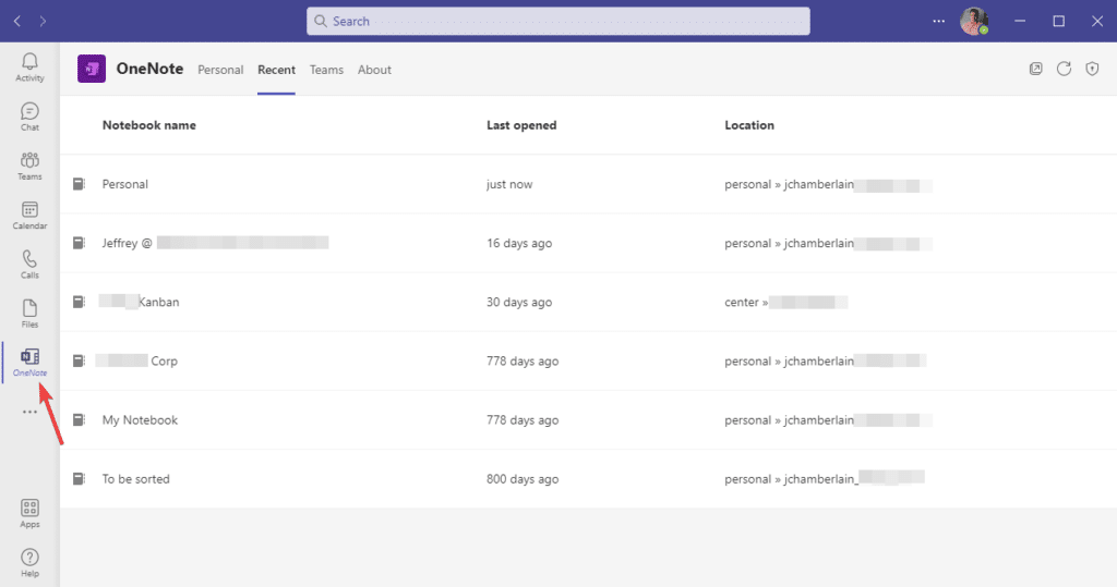 onenote collaborative editing screenshot