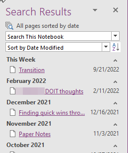 onenote revision history screenshot