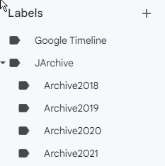 archive labels screenshot