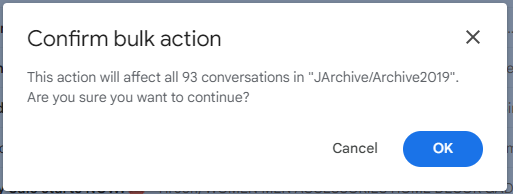 confirm the bulk action screenshot