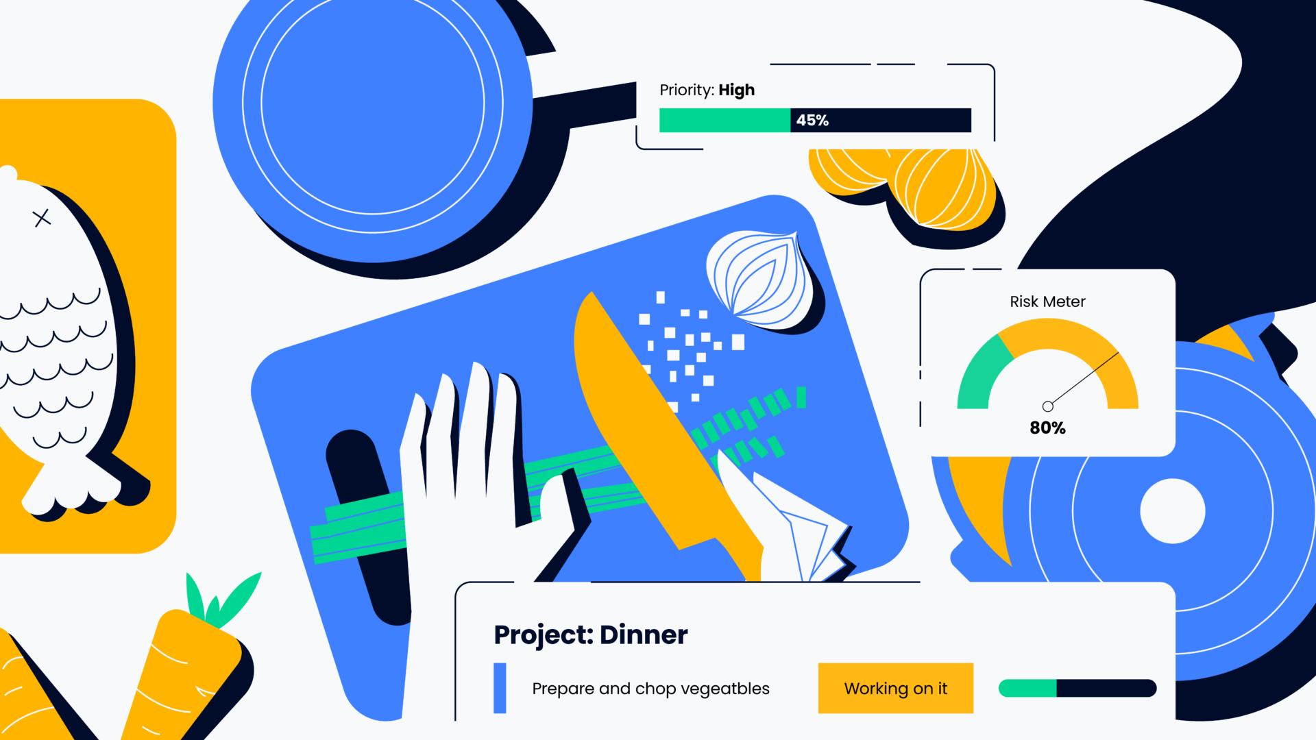portfolio manager chopping onions for pain points faced by project portfolio managers