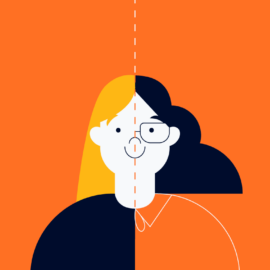 project lead vs project manager with their images spliced together