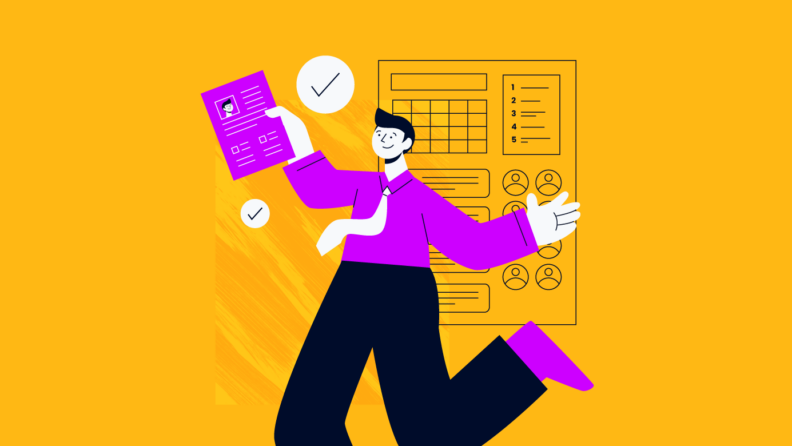 project manager holding a checklist for how to get your first job in project management
