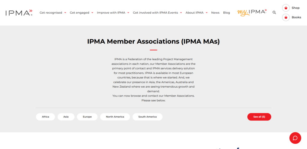 IPMA member associations by region