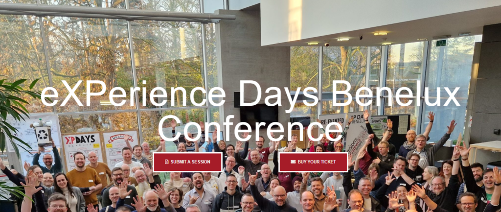 Pagina di destinazione di XP Days Benelux 2026