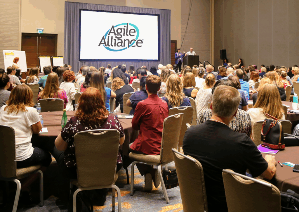 PMI Agile Conference audience attending a keynote session