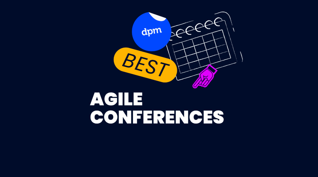 agile conferences text on dark background