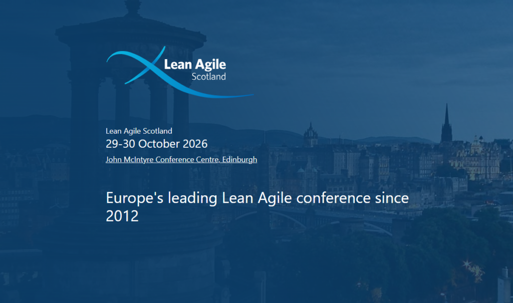 Pagina di destinazione Lean Agile Scotland 2026