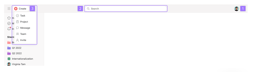 asana interface screenshot