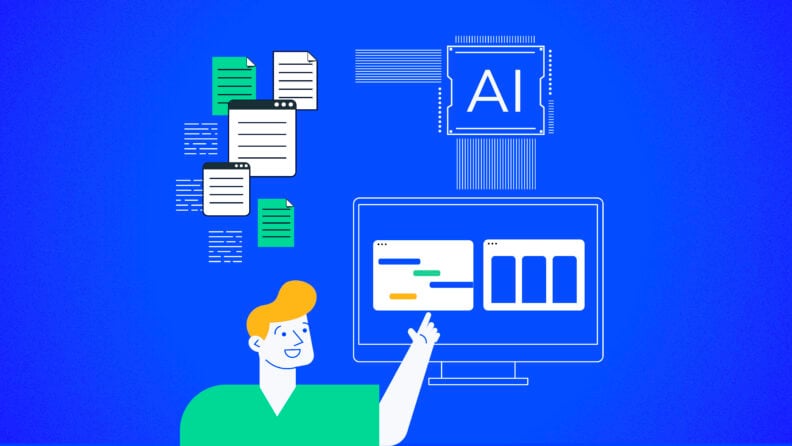 project manager setting up ai workflow automations