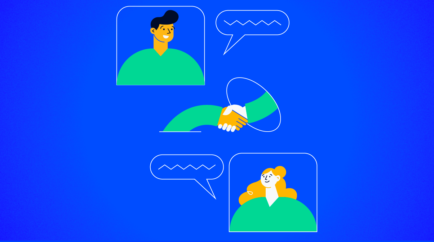 project manager shaking hands with a subcontractor for how to manage subcontractors