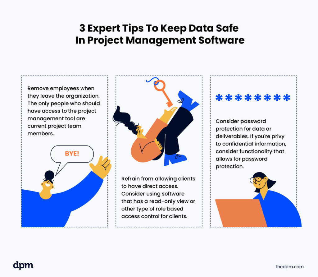 tips for keeping your data safe in your project management software