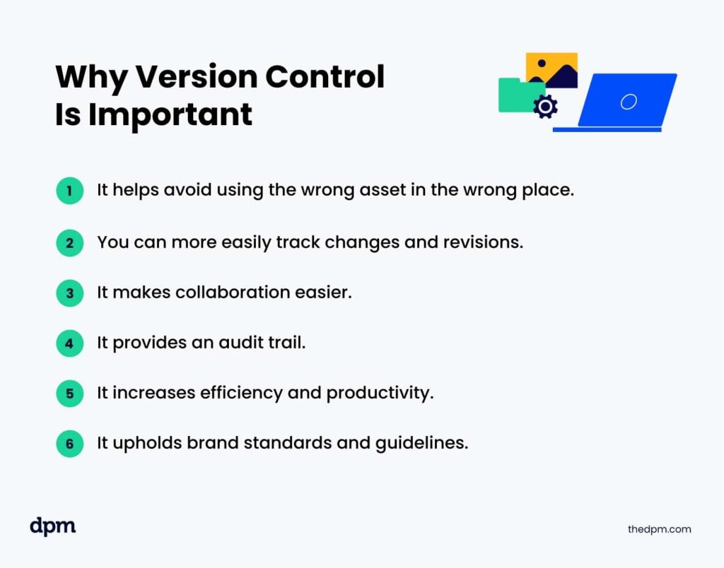 why version control is important infographic