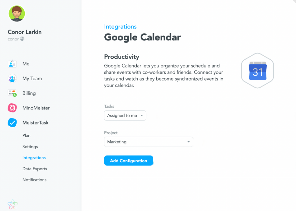 MeisterTask integrates screenshot