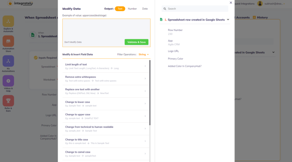integrately scalability and team size screenshot