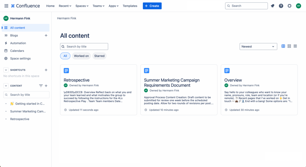 jira confluence combination