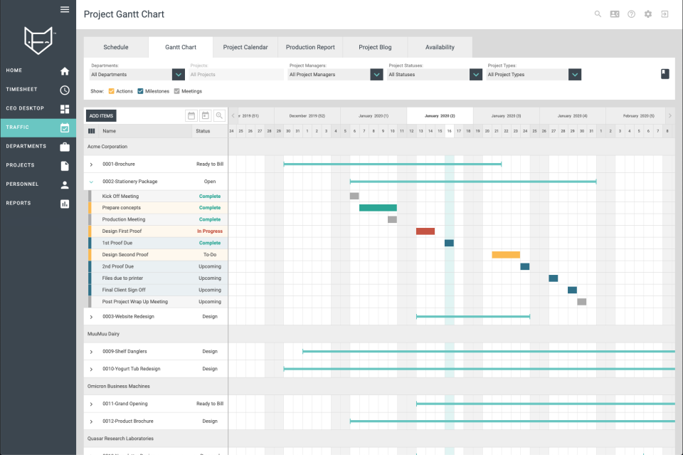 screenshot of functionfox industry-specific features
