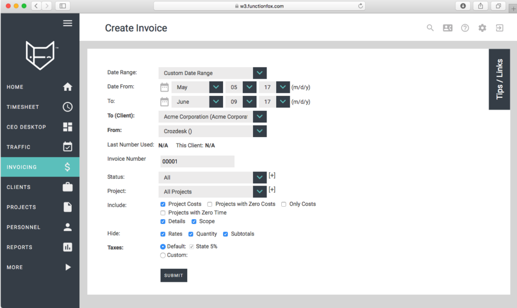 screenshot of functionfox integration capabilities
