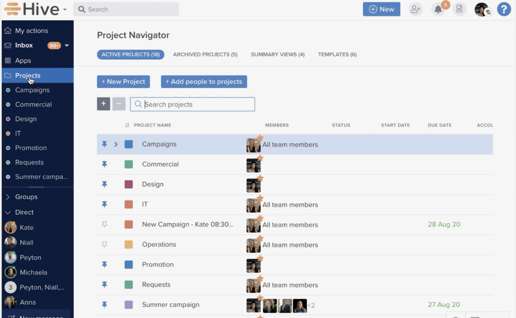 screenshot of hive scalability and team size