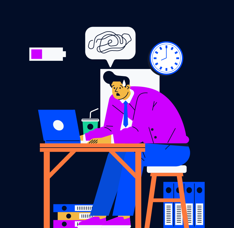burned out team member for how to help employees with burnout