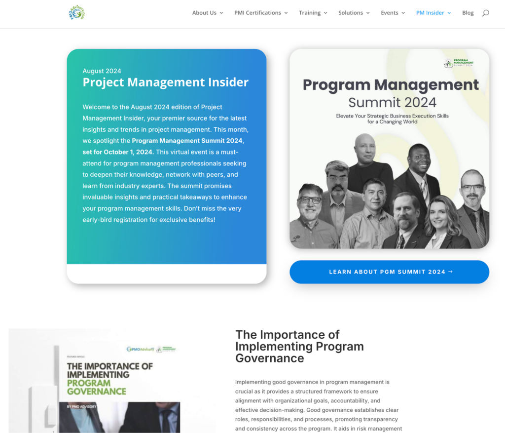 Project Management Insider screenshot