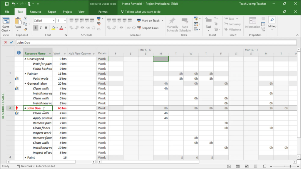 Microsoft Project offers tailored features