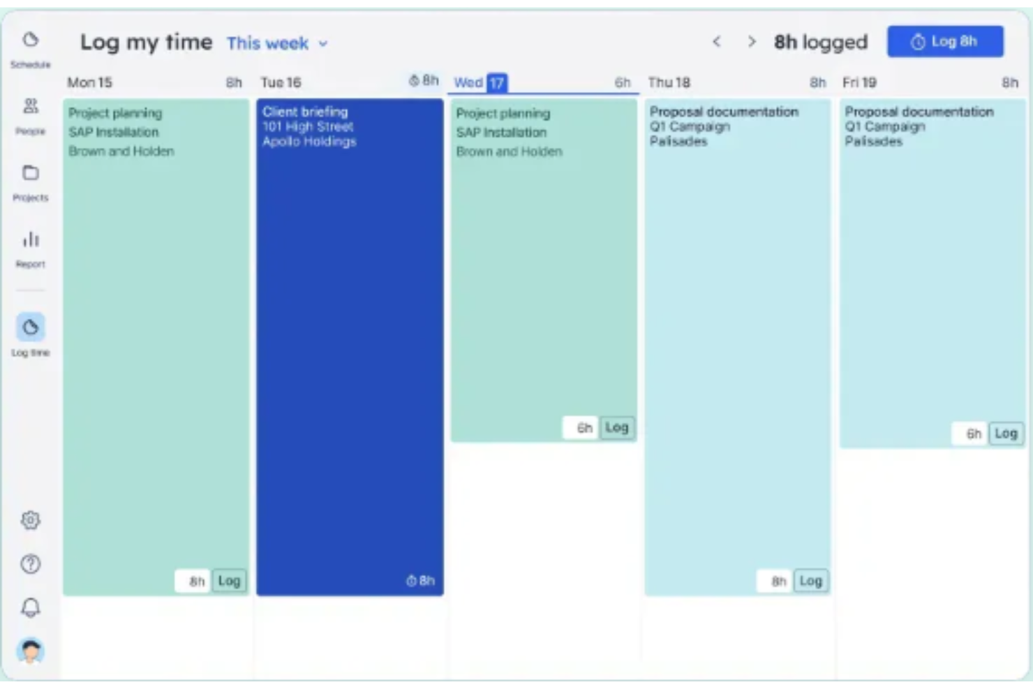 screenshot of float industry specific features