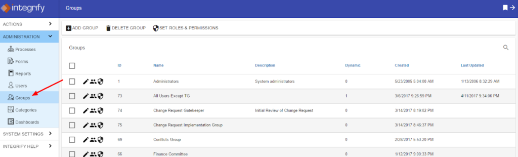 screenshot of integrify scalability and team size