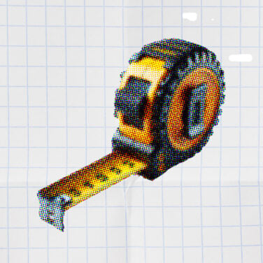 tape measure on white background for agile capacity planning