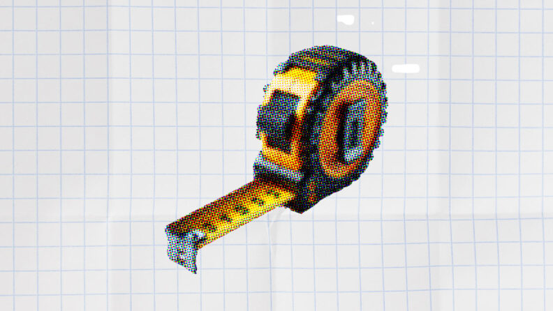 tape measure on white background for agile capacity planning