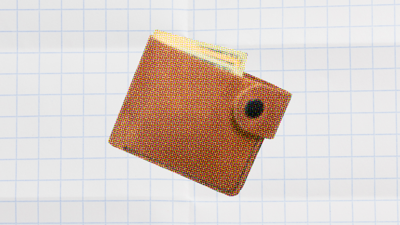 wallet on a white background for how to create a project budget