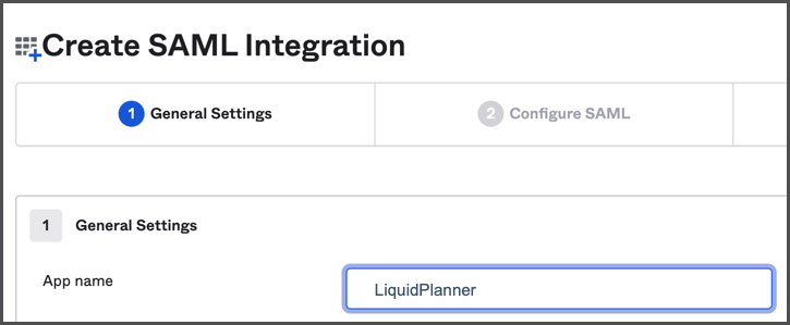 SAML security settings screenshot