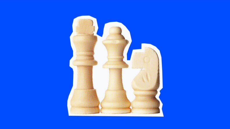 chess pieces on a blue background for resource allocation problems